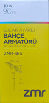 Solar Ayaklı Çim Kazık Bahçe Armatürü 10W IP65 (Yeşil Işık)