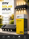 ZMR-370 Veluna Çift Yönlü Solar Duvar Apliği 30W 2400lm IP44 (3000K Gün Işığı)
