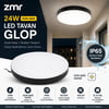 ZMR Siyah Kasa Yuvarlak 24W 4000K Sıva Üstü IP65 LED Tavan Glop Armatür
