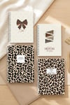 A5 Spiralli Okul Defteri 120 Sayfa 4'lü Set, 2 Çizgili - 2 Kareli Defter, Notebook, Ders Programlı