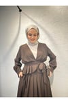 Belden Bağlamalı Ceketli Takım