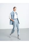 Denim Yelek Açık Mavi