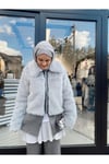 Hot Fashion Kürk Gri
