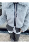 Hot Fashion Kürk Gri