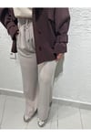 İkol Bol Paça Pantolon Krem