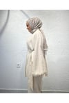 Kimonolu Takım Krem