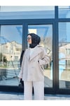 Lıne Cepli Kısa Ceket Bej