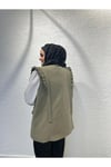 Lıne Fırfırlı Yelek Yeşil
