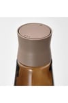 2 Adet Tuzluk-Karabiberlik Cam-Kahverengi Amber Renk 12 cm, 2 Parça