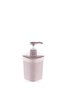 2 Li Banyo Seti. Elmas Desen Sıvı Sabunluk 500 Ml+diş Temizliği Organizeri(diş Fırçalık)