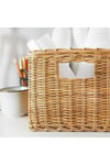 25 x 37 Trummıs 25x35x20 Cm Doğal Rattan El Yapımı Sepet Orta (26-50 çap) Lacivert 1 Rattan