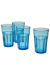 4'lü Bardak Mavi Büyük Boy 350 ml