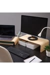 Ahşap Ekran ve Monitör Yükseltici, Monitör Standı 2 Farklı Kullanım-52x26 cm