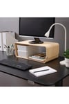 Ahşap Ekran ve Monitör Yükseltici, Monitör Standı 2 Farklı Kullanım-52x26 cm