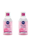 Aqua Rose Organik Gül Suyu Içeren Çift Fazlı Temizleme Suyu 400 Ml 2'Li