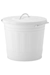 Beyaz Knodd Çöp Kutusu 16 Litre, Çelik,