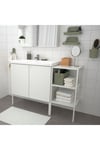 Bölmeli Saklama Sepeti Zeytin Yeşili 35x17x25 cm Kulplu Banyo-Mutfak Düzenleme Kutusu
