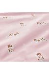 Çift Taraflı Bebek Nevresim Takımı MeridyenDukkan Pembe Renk Köpek Temalı 110x125/35x55 cm
