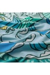 Çift Taraflı Tek Kişilik Çocuk Nevresim Takımı MeridyenDukkan Turkuaz Renk 150x200 Cm Deniz Kaplumba