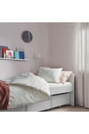 Çocuk Nevresim Takımı Tek Kişilik MeridyenDukkan 150x200/50x60 cm Beyaz-Puantiye Desenli Beyaz Nevre