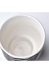 Drömsk toprak saksı siyah-beyaz desenli 9 cm çap 12 cm yükseklik 90536021