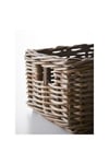 El Dokuması Sepet Hasır 25x29x15 Cm Çok Amaçlı Hasır Kutu