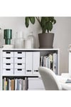 Fjaderharv 2 Adet Beyaz Kutu Klasör Dosyalık 25x30x10 Cm Evrak Dergi Dosyası 2'li Set Beyaz Karton