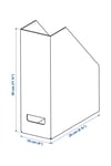 Fjaderharv 2 Adet Beyaz Kutu Klasör Dosyalık 25x30x10 Cm Evrak Dergi Dosyası 2'li Set Beyaz Karton