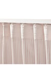 Fon Perde/2 Kanat, Beyaz-Bej Renk-Çizgili Model 120x300 cm