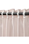 Fon Perde/2 Kanat, Beyaz-Bej Renk-Çizgili Model 120x300 cm