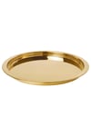 Glattıs Tepsi Pirinç gold tepsi sunum tepsisi donmezco