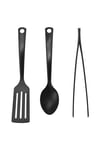 Gnarp 3 Parça Mutfak Gereçleri Seti - Kaşik - Spatula - Maşa