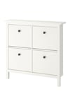 HEMNES Dört Bölmeli beyaz 107x22x101 cm Ayakkabı Dolabı 60156121