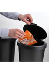 Hölass Plastik Çöp Kutusu - Siyah - 8 Lt