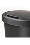 Hölass Plastik Çöp Kutusu - Siyah - 8 Lt