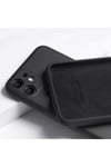 Iphone 11 3d Uyumlu  Kamera Korumalı Lansman Içi Kadife Yumuşak Silikon Siyah Kılıf