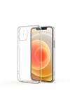 iPhone 12 Kılıf Kamera Korumalı Yumuşak Şeffaf Ince Süper Silikon