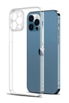Iphone 12 Pro Max Uyumlu Önleyici Kamera Korumalı Şeffaf Silikon Kılıf Aa Kalite