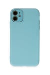 Iphone 12 Uyumlu  Kılıf Lansman Glass Kapak - Turkuaz