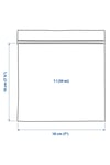 Istad 1 Lt 18 X19 Cm Mavi Desen Kilitli Buzdolabı Poşeti Saklama Torbası