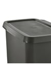 KNÖCKLA ÇÖP KUTUSU, Koyu Gri, 50 lt, BÜYÜK BOY ÇÖP KUTUSU HACİM 50LT, Yükseklik: 62.5 cm