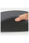 Koyu Gri Yuvarlak Sandalye-tabure Minderi Meridyendukkan 36 Cm-kaymaz Taban-pamuklu