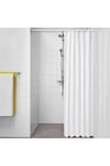 Luddhagtorn Beyaz Banyo Duş Perdesi 180x200 Cm