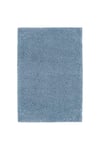 Mikrofiber Banyo Paspası Deniz Mavi Renk MeridyenDukkan 60x90 cm Kalın Tüylü