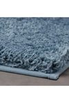 Mikrofiber Banyo Paspası Deniz Mavi Renk MeridyenDukkan 60x90 cm Kalın Tüylü