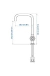 Mutfak Bataryası, Siyah Renk Metal Yükseklik 36 cm