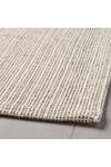 Natürel İnce Halı 120x180 cm %100 Pamuk MeridyenDukkan Kırık Beyaz 2 mm
