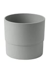 NYPON DEKORATİF PLASTİK SAKSI GRİ 15 CM