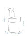 Öbonas Vantuzlu Kutu + Öbonas Vantuzlu Kanca 7x11 Cm+ Öbonas Vantuzlu Duvar Rafı 28 Cm