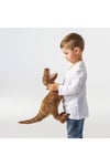 Peluş Kahverengi Dinazor MeridyenDukkan Yumuşak Oyuncak 44 cm Dinazor